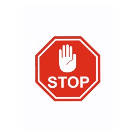 Stop Sign Plastic 20*30