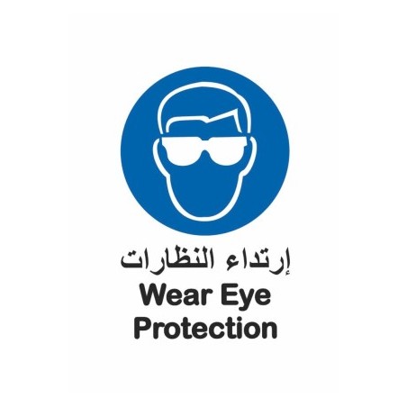 Wear Eye Protection Sign 30 *20