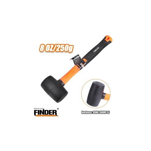 شاكوش ربر اسود FINDER 8 OZ/250G