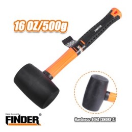 شاكوش ربر اسود FINDER16 OZ/500G