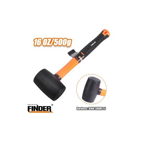 شاكوش ربر اسود FINDER16 OZ/500G