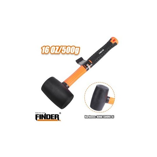 شاكوش ربر اسود FINDER16 OZ/500G