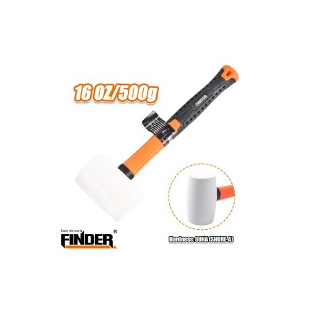 شاكوش ربر ابيض FINDER 16 OZ/500G