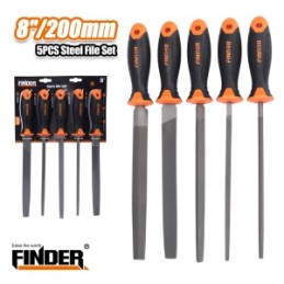 STEEL FILE SET 5 PCS 8" FINDER