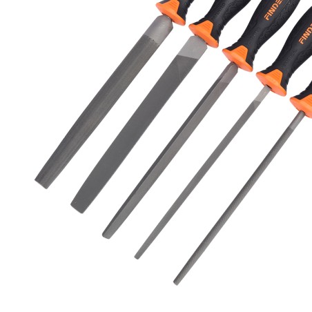 STEEL FILE SET 5 PCS 8" FINDER