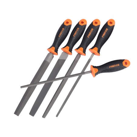 STEEL FILE SET 5 PCS 8" FINDER