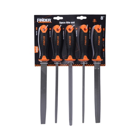 STEEL FILE SET 5 PCS 8" FINDER