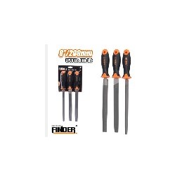 STEEL FILE SET 3 PCS 8" FINDER