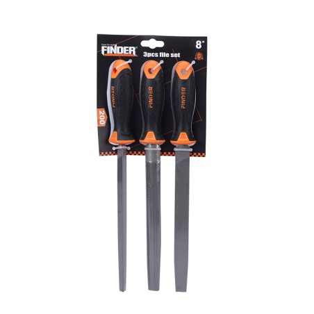 STEEL FILE SET 3 PCS 8" FINDER