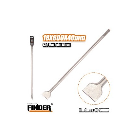 SDS MAX FLAT CHISEL 18*400MM FINDER