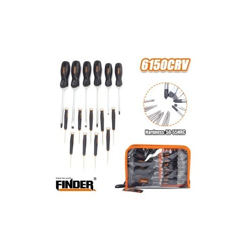 SCREWDRIVER SET 15PCS FINDER