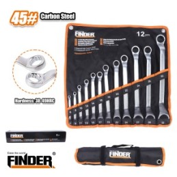 DOUBLE RING OFFSET SPANNER SET 8 - 32 MM FINDER