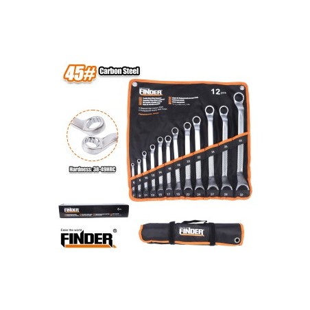 DOUBLE RING OFFSET SPANNER SET 8 - 32 MM FINDER