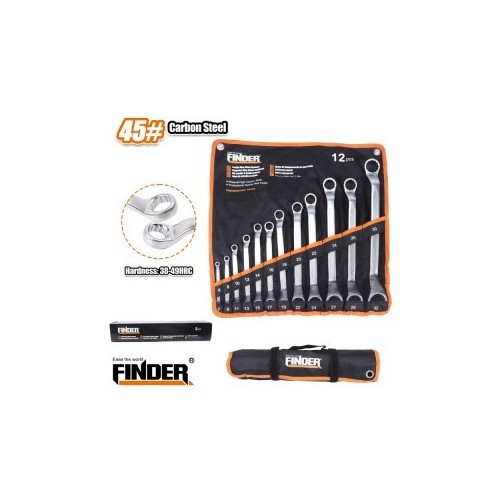 DOUBLE RING OFFSET SPANNER SET 8 - 32 MM FINDER