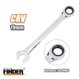 RATCHET COMINATION WRENCH 19MM FINDER