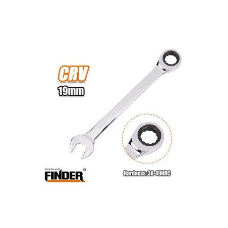 RATCHET COMINATION WRENCH 19MM FINDER