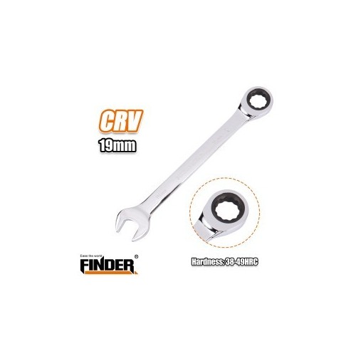 RATCHET COMINATION WRENCH 19MM FINDER