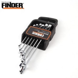 RATCHET COMBINATION WRENCH SET FINDER 8 - 19 MM