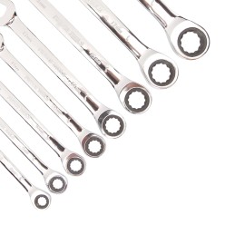 RATCHET COMBINATION WRENCH SET FINDER 8 - 19 MM