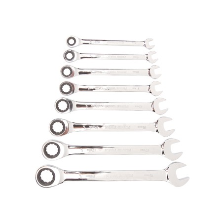 RATCHET COMBINATION WRENCH SET FINDER 8 - 19 MM