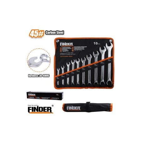 10PCS Combination Spanner Set 8-24MM