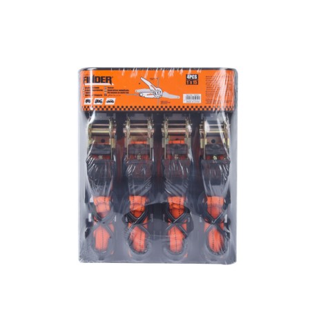 RATCHET TIE DOWN  1"  4 pcs  FINDER