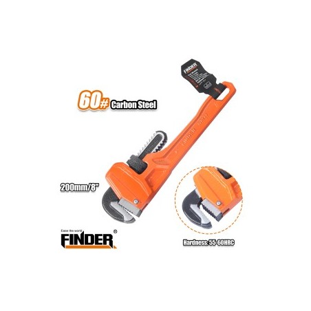 Heavy Duty Pipe Wrench 8" FINDER