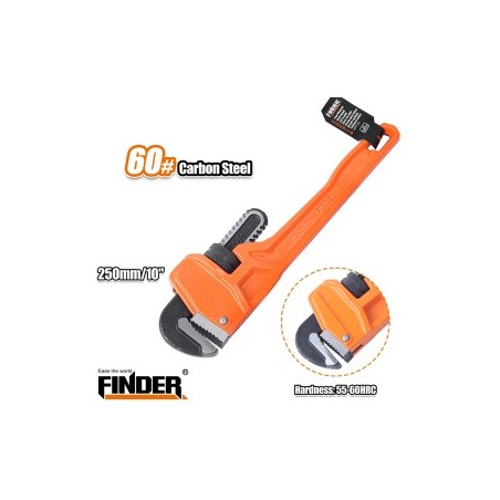 Heavy Duty Pipe Wrench 10" FINDER