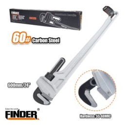 PIPE WRENCH FINDER 24" CROME