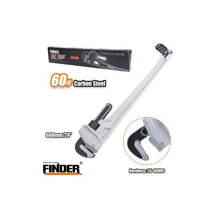 PIPE WRENCH FINDER 24" CROME