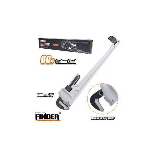 PIPE WRENCH FINDER 24" CROME