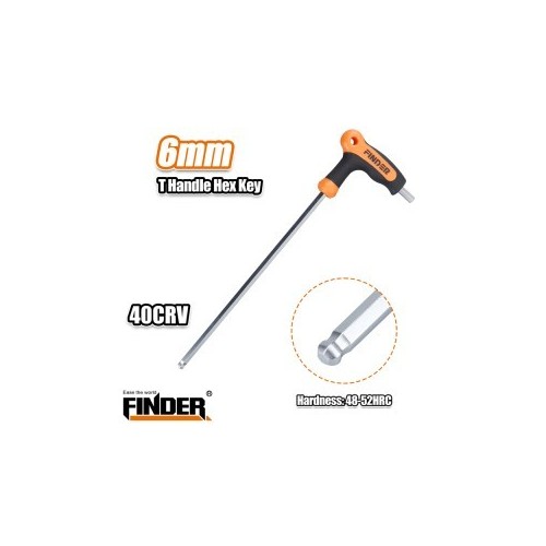 T HANDLE HEX KEY 6MM FINDER