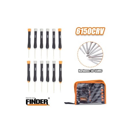 Professional screwdriver 12psc FINDER