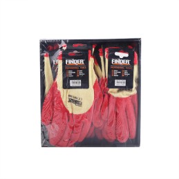 HEAVEY DUTY LATEX GLOVES RED FINDER