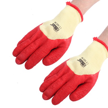 HEAVEY DUTY LATEX GLOVES RED FINDER