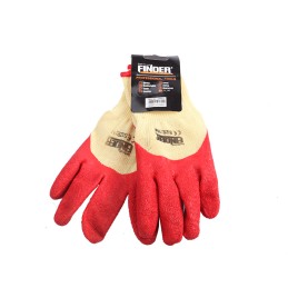 HEAVEY DUTY LATEX GLOVES RED FINDER