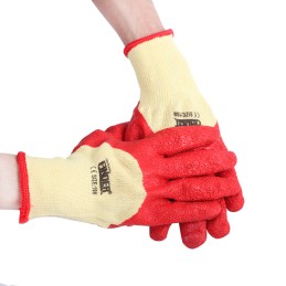 HEAVEY DUTY LATEX GLOVES RED FINDER