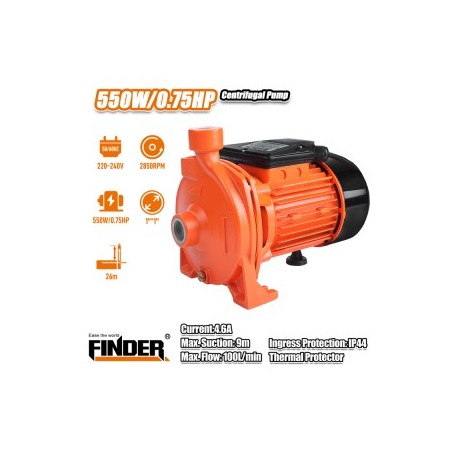 مضخة ماء  0.75HP فراشة عريض FINDER