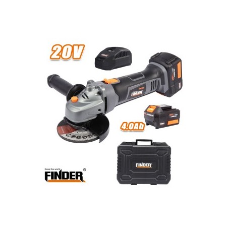 صاروخ شحن  4.5"  FINDER 20V + بطاريتين 20V - 4A و شاحن