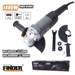 ANGLE GRINDER 7" 1400W FINDER