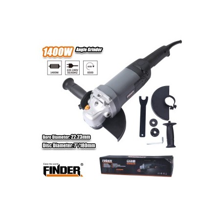 ANGLE GRINDER 7" 1400W FINDER