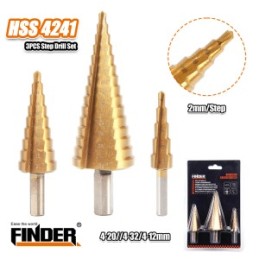 Step Drill SET 3PSC FINDER