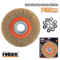 TWISTED KNOT WHEEL BRUSHES 7" FINDER