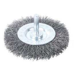 Steel wire wheel brush with shank 4" 100MM