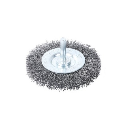 Steel wire wheel brush with shank 4" 100MM