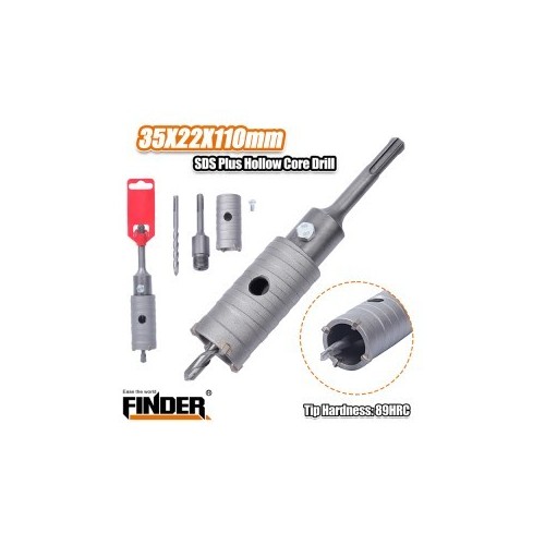 SDS PLUS HOLLOW CORE DRILL 35*22*110 MM FINDER