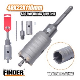 SDS PLUS HOLLOW CORE DRILL 40*22*110MM FINDER