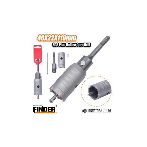 SDS PLUS HOLLOW CORE DRILL 40*22*110MM FINDER
