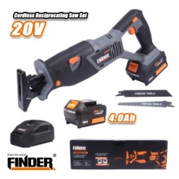 Cordless Reciprocating Saw Set with one battery 20V FINDER