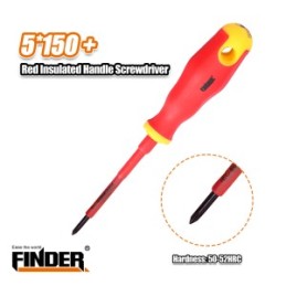 INSULATED RED HANDLE SCREWDRIVER FINDER